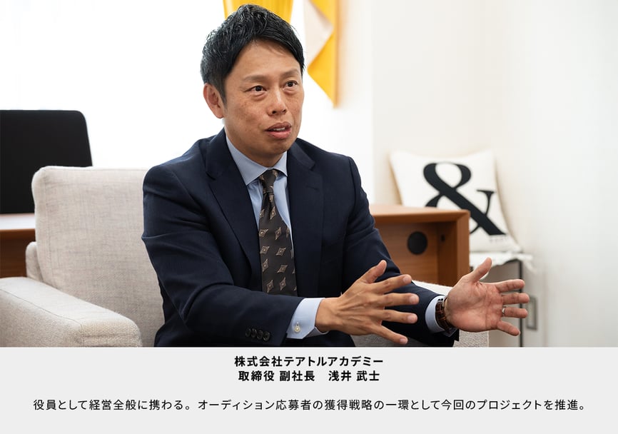 株式会社テアトルアカデミー 取締役 副社長 浅井武士